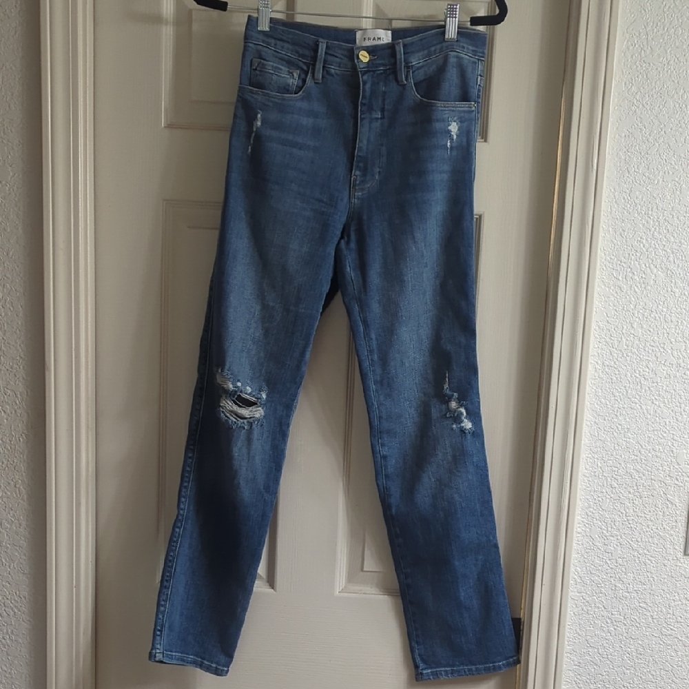Frame Denim Le Sylvie Slender Straight Size 27